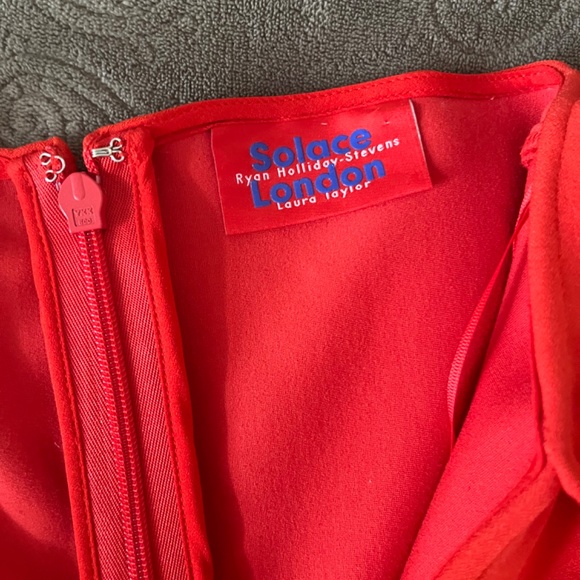 Solace London Red Alora dress - Picture 4 of 5